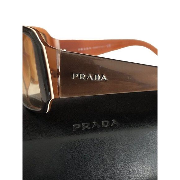 Prada Sunglasses SPR09G Brown with Case - Picture 2 of 6